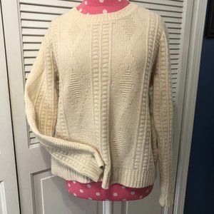 J Crew Wallace Cream Sweater
